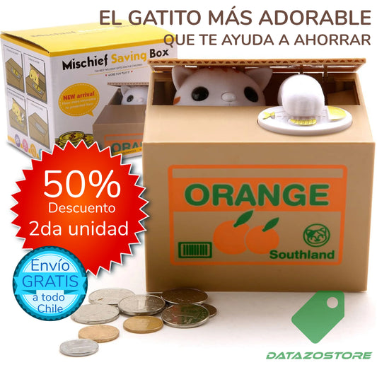 Alcancía de Gato en Cajita