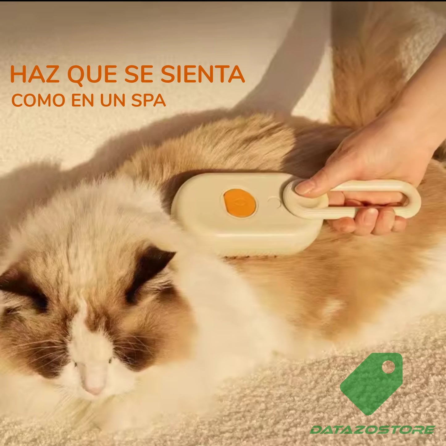 Cepillo Vapor Quitapelos Perros y Gatos