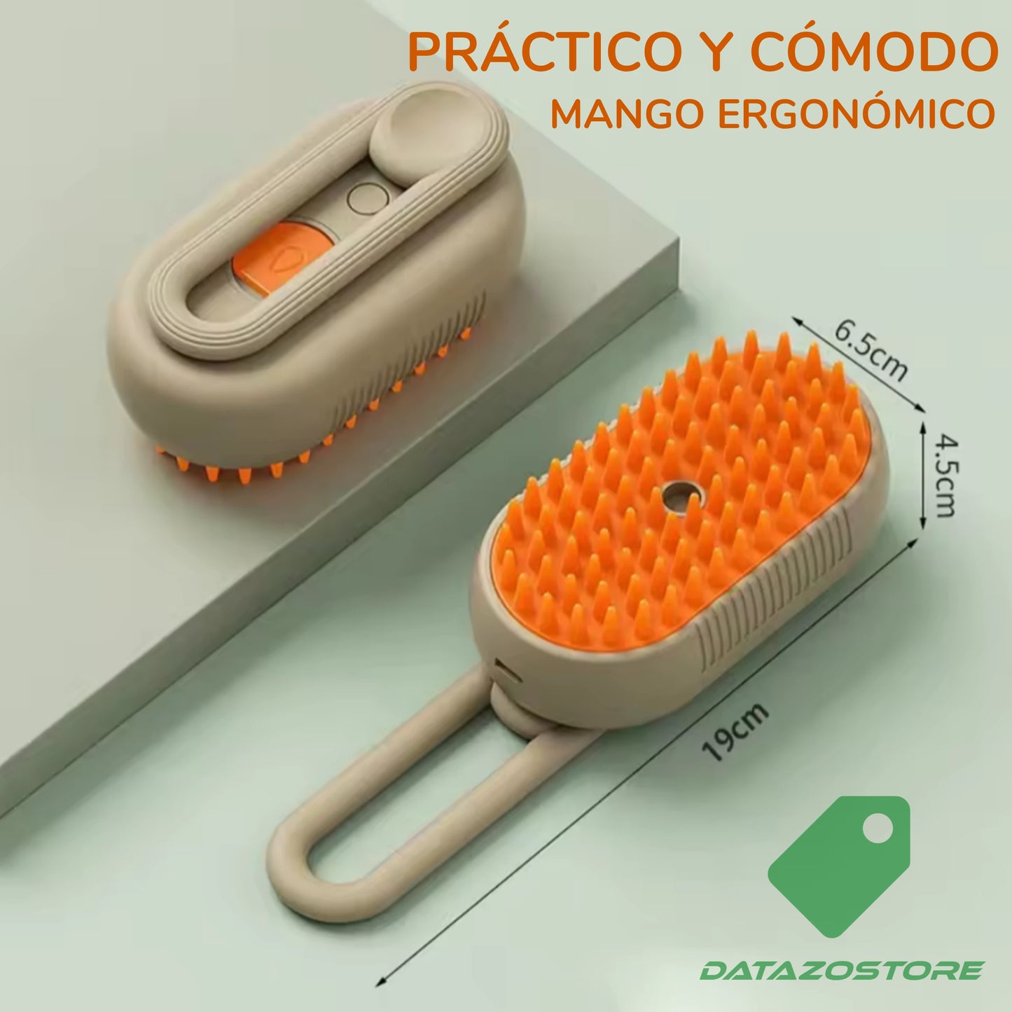 Cepillo Vapor Quitapelos Perros y Gatos